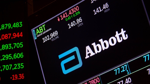Abbott Laboratories branding. Photographer: Michael Nagle/Bloomberg