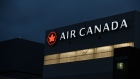 <p>Air Canada signage at Toronto Pearson International Airport.</p>