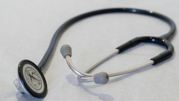 A stethoscope on a table in an exam room. Photographer: David Ryder/Bloomberg