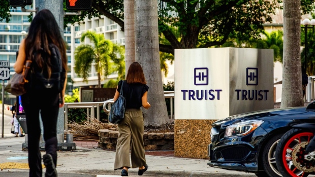 A Truist bank branch in Miami. Photographer: Scott McIntyre/Bloomberg