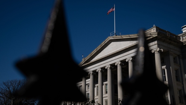 The US Treasury Department in Washington, DC, US. Photographer: Graeme Sloan/Bloomberg