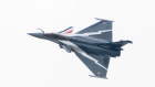 A Dassault Rafale 2 fighter plane at the Paris Air Show on June 19, 2023.