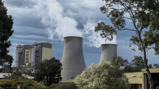 The Loy Yang Power Station, a brown coal-fire thermal power station, in Traralgon, Australia, on Tuesday, Nov. 7, 2023. After almost a century as Victoria's central provider of electricity — some 90% comes from Latrobe and the broader Gippsland area — most of its mines and power stations are shut or scheduled to close between 2028 and 2035, yet the area has kept decline at bay with plans for solar farms, battery storage and the country's first offshore wind installations. Photographer: James Bugg/Bloomberg
