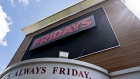 A TGI Friday's restaurant stands in Alexandria, Virginia, U.S., on Tuesday, May 26, 2020. Dozens of TGI Friday's restaurants won't reopen as the chain struggles to recover from a drastic sales decline due to the Covid-19 pandemic. Photographer: Andrew Harrer/Bloomberg