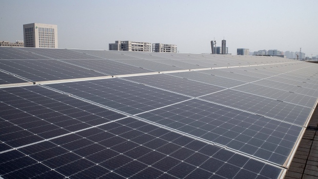 Longi Green Energy Technology Co. solar panels. Source: Bloomberg