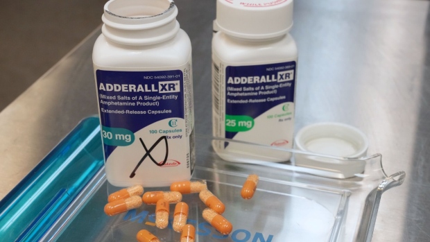 Takeda Pharmaceutical Co.'s Adderall XR brand medication. Photographer: George Frey/Bloomberg
