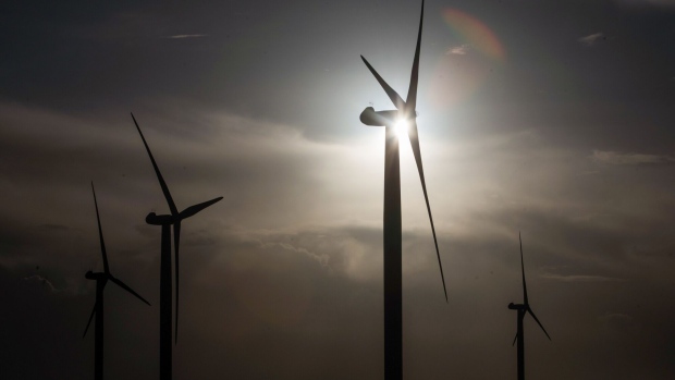 Onshore wind turbines. Photographer: Chris Ratcliffe/Bloomberg
