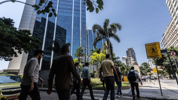 Petroleo Brasileiro SA (Petrobras) headquarters in Rio de Janeiro, Brazil, on Tuesday, March 5, 2024. Petroleo Brasileiro SA is expected to report Q4 earnings results after-market on March 7. Photographer: Dado Galdieri/Bloomberg