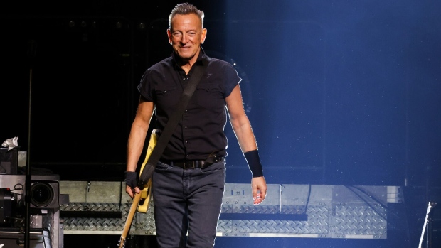 <p>Bruce Springsteen performs at Barclays Center in New York City in 2023.</p>