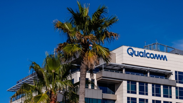 Qualcomm headquarters in San Diego, California, US, on Monday, Oct. 30, 2023. Qualcomm Inc. is scheduled to release earnings figures on November 1. Photographer: Ariana Drehsler/Bloomberg