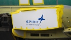 Spirit AeroSystems Holdings Inc. signage on a Boeing 737 fuselage outside the Boeing Co. manufacturing facility in Renton, Washington, US, on Monday, Feb. 5, 2024. Boeing Co. found more mistakes with holes drilled in the fuselage of its 737 Max jet, a setback that could further slow deliveries on a critical program already restricted by regulators over quality lapses. Photographer: David Ryder/Bloomberg
