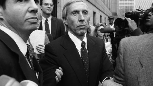 Ivan Boesky leaves the federal courthouse after pleading guilty to a count of conspiracy in 1987. Photographer: Keith Torrie/New York Daily News/Getty Images