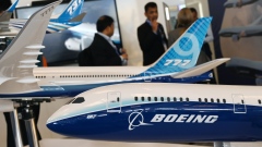 Models of Boeing Co. aircrafts.