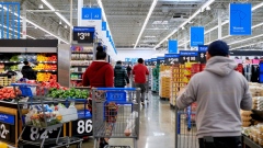 Shoppers at a Walmart store in New Jersey.