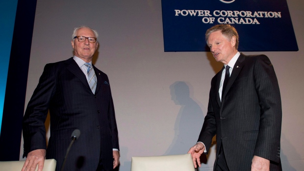 Power Corporation of Canada's Paul Desmarais Jr. and Andre Desmarais