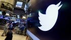 Twitter symbol on the New York Stock Exchange