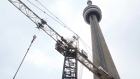 Construction crane in Toronto