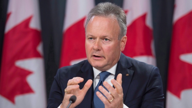 Bank of Canada Governor Stephen Poloz speaks following an interest rate announcement in Ottawa