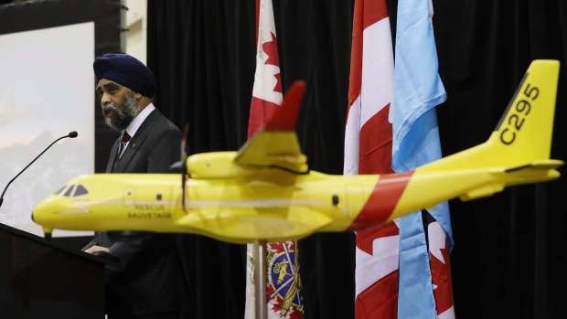Defence Minister Harjit Sajjan announces purchase of 16 new aircraft from Airbus.