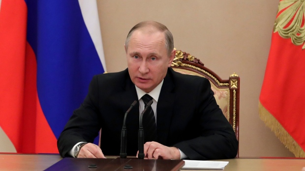 Russian President Vladimir Putin holds a Security Council meeting in Moscow, Russia