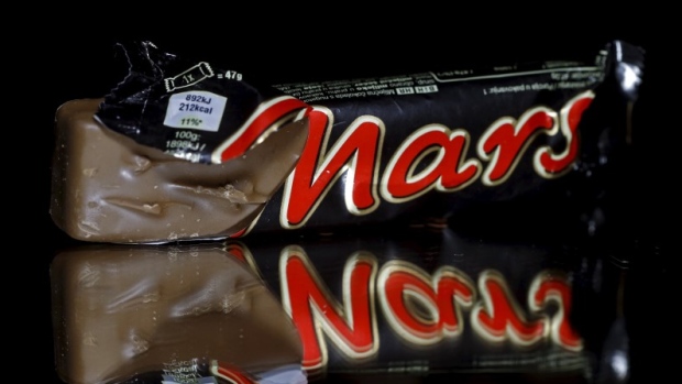 Mars bars are seen in this picture illustration taken February 23, 2016. 