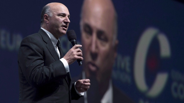 Kevin O'Leary speaks during the Conservative Party of Canada convention in Vancouver, May 27, 2016.