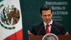 Mexico's President Enrique Pena Nieto speaks during a press conference