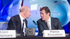 Bombardier's chief executive Alain Bellemare, left, and Executive Chairman Pierre Beaudoin in 2016