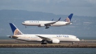 United Airlines planes at San Francisco International Airport