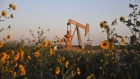 A pump jack at a well site leased by Devon Energy Production Company near Guthrie, Oklahoma.
