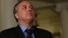 B.C. Green party leader Andrew Weaver speaks to media about working with B.C. NDP leader John Horgan