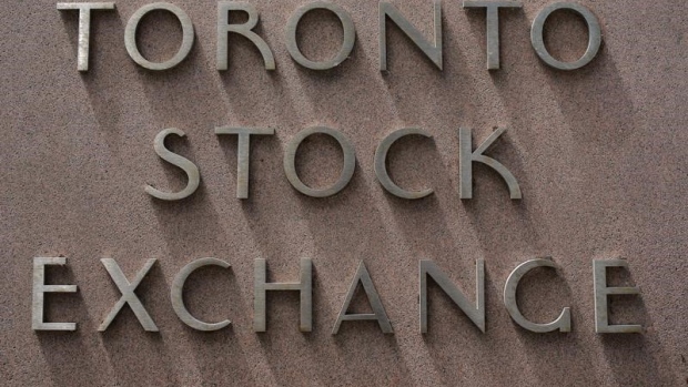 The Toronto Stock Exchange (TSX) sign is seen in Toronto, Ontario 