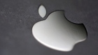 The Apple logo is pictured on an iPhone in an illustration photo taken in Bordeaux, France