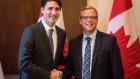Prime Minister Justin Trudeau with Brad Wall 