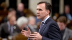 Minister of Finance Bill Morneau speaks during Question Period on Parliament Hill, in Ottawa