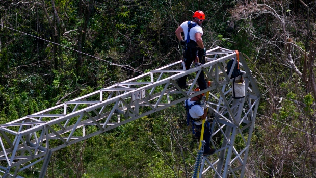 Puerto Rico Hurricane Maria Whitefish Energy Holdings power lines electrical