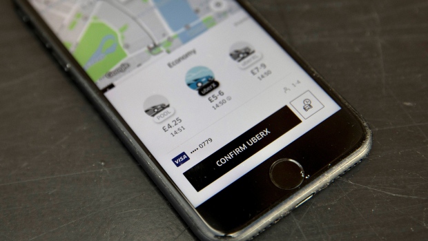 Uber app mobile London photo illustration Nov. 10 2017