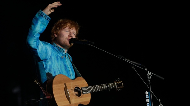 Ed Sheeran performs in Mumbai, India