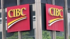 The CIBC bank logo is seen in Montreal