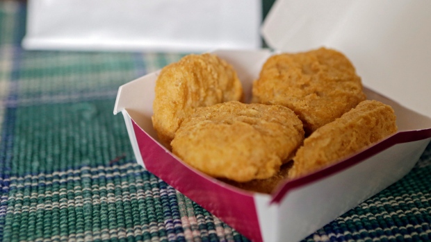 An order of McDonald's Chicken McNuggets is displayed for a photo in Olmsted Falls, Ohio