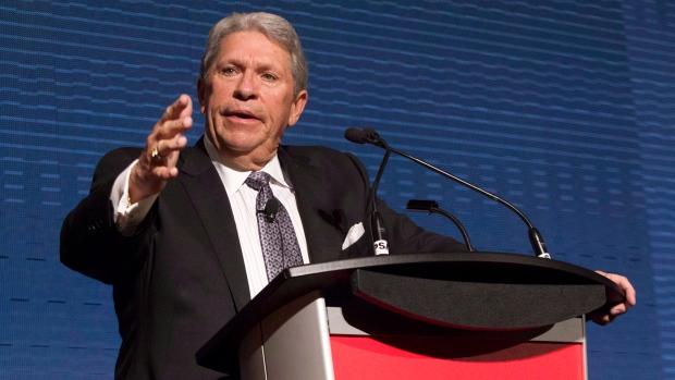 CP Rail's CEO E. Hunter Harrison attends the company's AGM in Toronto on May 1, 2013. 