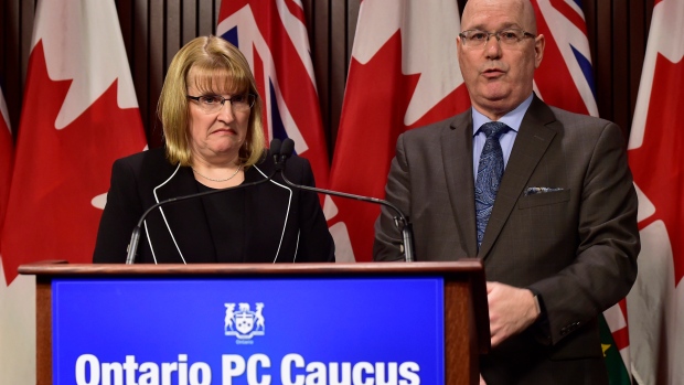 Party deputy leaders Ontario MPP Sylvia Jones and MPP Steve Clark 