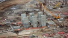FILE PHOTO: A construction site at the new Suncor Fort Hills oil sands mining operations near Fort McMurray