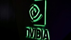 FILE PHOTO: NVIDIA logo shown at SIGGRAPH 2017