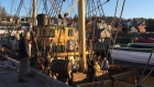 Rum is loaded onto the Picton Castle