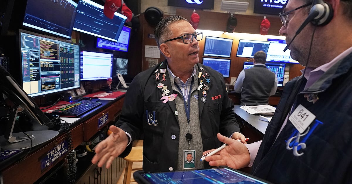 Wall Street falls from its records and oil prices jump after fighting flares in the Middle East