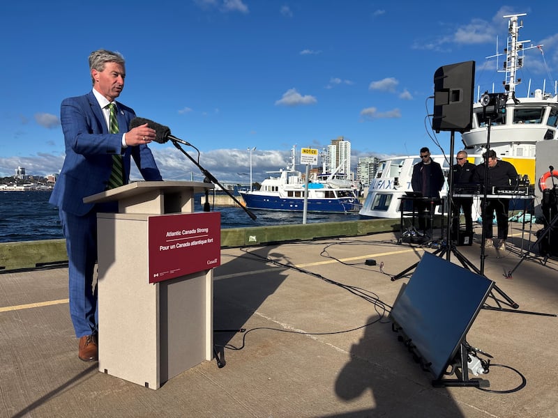 Nova Scotia Premier Tim Houston calls the $100 million federal commitment for developing offshore wind as a generational transformation for clean energy and the provincial economy. (Jesse Thomas/CTV Atlantic)