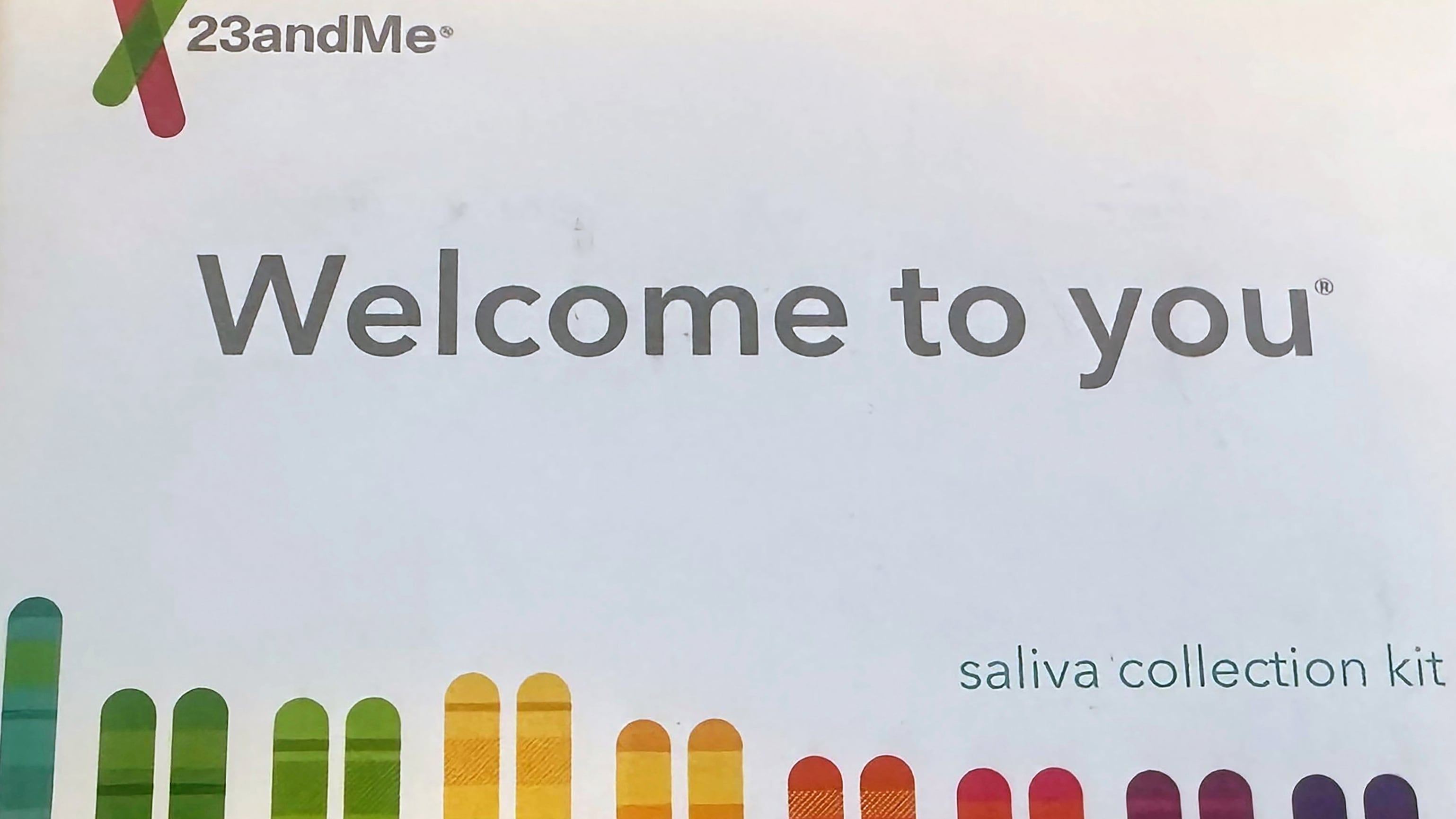 A 23andMe saliva collection kit is shown in Oakland, Calif., on March 25, 2025. (Barbara Ortutay / AP Photo)