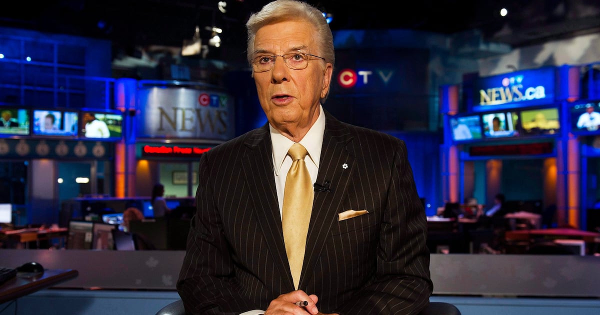 Der ehemalige CTV-Nachrichtenchef Lloyd Robertson stirbt mit 92 Jahren.