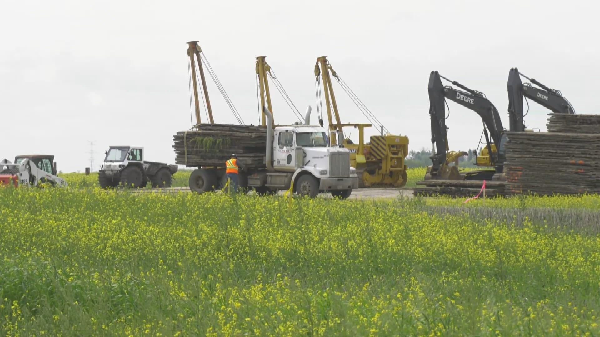The future site of a Meta data centre in Sturgeon County, Alta. on July 8, 2026. (Sean McClune/CTV News Edmonton)